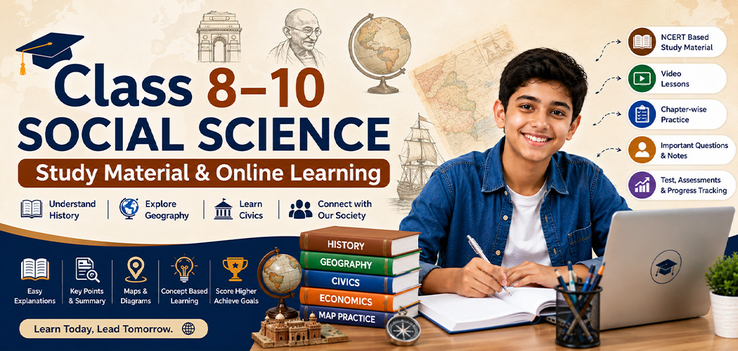 Class 8–10 Social Science Online Learning - Padhaion